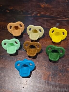Sweet Cotton Baby Silicone Pacifier Bundle - Set of 7